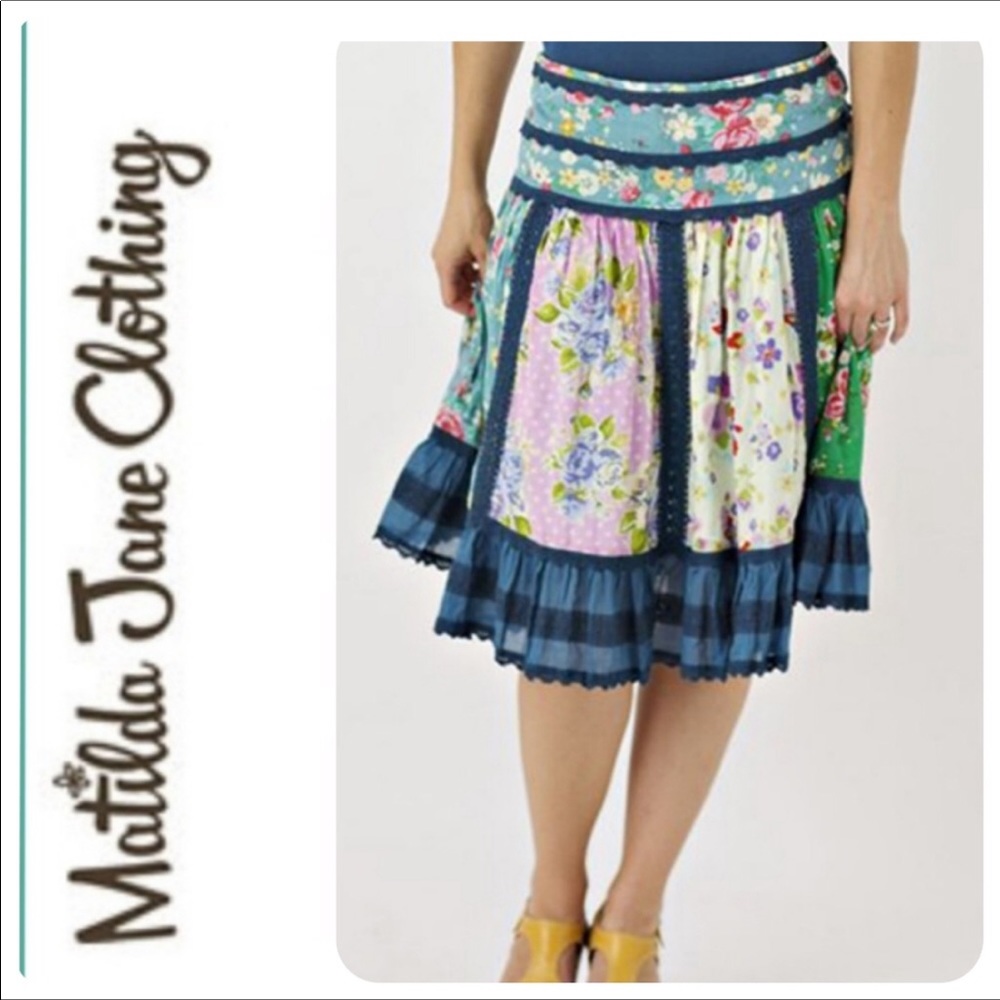 🆓 SHIPPING! Matilda Jane patchwork skirt
